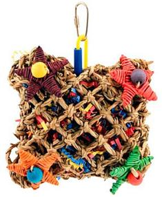 img 4 attached to 🐦 Enhance Your Bird's Foraging Skills with Super Bird Creations SB949 Pickin’ Pocket Toy - Medium Size (5” x 3” x 7.5”) Featuring Colorful Paper Shred