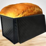 🍞 premium pullman loaf pan with lid for perfect sandwich loaf, banana bread, sourdough - includes free recipe ebook logo