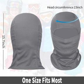 img 1 attached to Windproof Ski Face Mask for Men Women - Balaclava Sun Hood for Tactical Lightweight Motorcycle Cycling Running