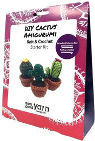 img 2 attached to 🌵 DARN GOOD YARN ONE of A Kind DIY Amigurumi Cactus Kit - 3 Piece Set: Includes Yarn, Hook, Needles, and Pattern