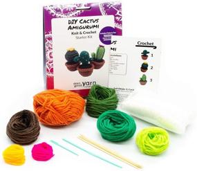 img 3 attached to 🌵 DARN GOOD YARN ONE of A Kind DIY Amigurumi Cactus Kit - 3 Piece Set: Includes Yarn, Hook, Needles, and Pattern