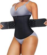 👗 gotoly women waist trainer corset cincher belt: ultimate tummy control slimming body shaper for belly workout and sport girdle logo