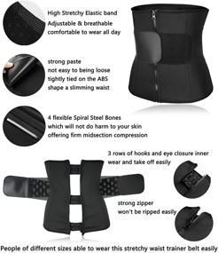 img 1 attached to 👗 Gotoly Women Waist Trainer Corset Cincher Belt: Ultimate Tummy Control Slimming Body Shaper for Belly Workout and Sport Girdle