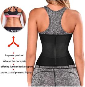 img 3 attached to 👗 Gotoly Women Waist Trainer Corset Cincher Belt: Ultimate Tummy Control Slimming Body Shaper for Belly Workout and Sport Girdle