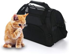 img 4 attached to 🐾 MuchL Cat Carrier Soft-Sided Pet Travel Carrier: Airline Approved Dog & Cat Carrier for Small/Medium Pets