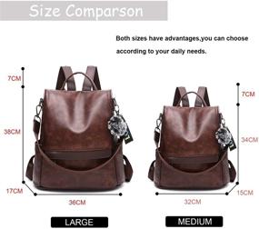 img 1 attached to OUSIMEN Anti-Theft Backpack Handbags with Shoulder Straps - Women's Handbags & Wallets