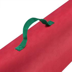 img 1 attached to 🎁 TINY TIM TOTES 83-DT5539 Premium 2-Pack, 40.5 inch Wrapping Paper Storage Bag, Red Canvas