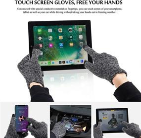 img 3 attached to 🧤 WinterTouch: Advanced Touchscreen Running Gloves with Anti-Slip Silicone for Men's Accessories