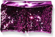 🩰 gia mia girls' big sequin dance shorts логотип