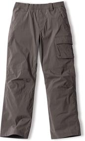 img 4 attached to CQR Adventure Convertible Stretch Trousers: The Perfect Active Clothing for Boys