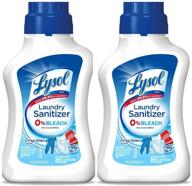 lysol laundry sanitizer additive, bleach-free, crisp linen scent, 41 oz (pack of 2) logo