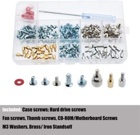 img 2 attached to Upgrade Your PC Assembly with CO RODE Computer Screw Set - 220pcs with Screwdriver Included