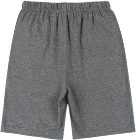 img 2 attached to AMERICLOUD Boys' Drawstring Athletic Shorts with Pockets in Black - X Large