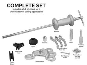 img 2 attached to 🔨 NEIKO 02236A Slide Hammer Kit: Ultimate Automotive Bearing Hub & Axle Seal Puller Set (17 Pc)