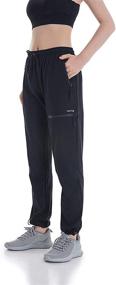 img 4 attached to Lightweight Quick-Dry Women's Cargo Joggers: Ideal Hiking, Workout, Lounge, and Casual Outdoor Pants