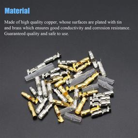 img 2 attached to 🔌 DYWISHKEY 320 Pieces: Premium Brass Bullet Terminals with Insulating Sleeves for Car, Truck, Motorcycle, Bike – Male & Female Wire Connectors