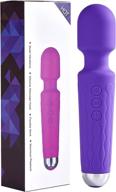 vitoote quiet & waterproof personal wand massager - relieve muscle stress and relaxing body - usb rechargeable (purple) logo