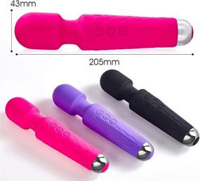 img 1 attached to Vitoote Quiet & Waterproof Personal Wand Massager - Relieve Muscle Stress and Relaxing Body - USB Rechargeable (Purple)