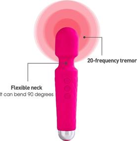 img 3 attached to Vitoote Quiet & Waterproof Personal Wand Massager - Relieve Muscle Stress and Relaxing Body - USB Rechargeable (Purple)