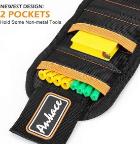 img 2 attached to 🔧 Fathers Day Gifts: 2-pack Magnetic Wristband Tool Belts with 15 Powerful Magnets for Securely Holding Screws, Nails - Ideal Gift Tool Organizers Holsters for DIY Handyman, Father/Dad, Husband, Boyfriend, Men