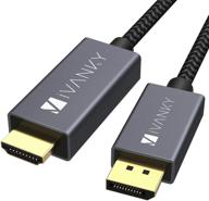 innovative ivanky displayport to hdmi cable 6.6ft - quality hd conversion for lenovo, hp, asus, dell, graphics card and more! logo