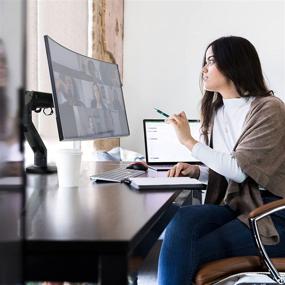 img 3 attached to Ergotron – HX Single Ultrawide VESA Desk Mount for Monitors Up to 49 Inches, 20 to 42 lbs – Matte Black