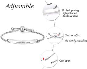 img 3 attached to 💖 zeqingjw Heart Cremation Bracelet: Beautiful Steel Urn Bangle for Ashes - Adjustable & Includes Free Fill Kit