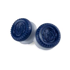 img 3 attached to 🎮 KontrolFreek Performance Thumbsticks for Call of Duty: Warzone - PlayStation 4 (PS4) and PlayStation 5 (PS5), Blue/Gray Hybrid, 2 High-Rise