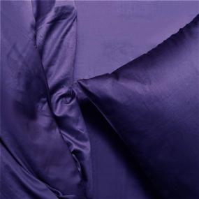 img 1 attached to 🛏️ Queen Size Navy Blue Organic Cotton Duvet Cover - 300 Thread Count, GOTS Certified, Sateen Weave, Full Comforter Cover