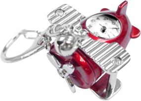 img 1 attached to Biplane Novelty Belt Keychain Watch