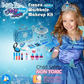 img 1 attached to 👗 Girls Dress Up & Pretend Play: Kids Washable Makeup Toys for Improved SEO