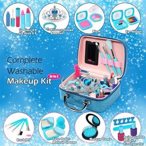 img 3 attached to 👗 Girls Dress Up & Pretend Play: Kids Washable Makeup Toys for Improved SEO