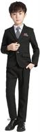 aidu skati toddler tuxedo suit & sport coats for boys' clothing logo