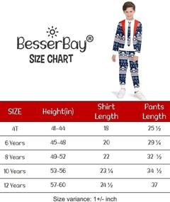 img 1 attached to BesserBay Boys' Clothing Sets for Children Christmas Sweatshirt - Years