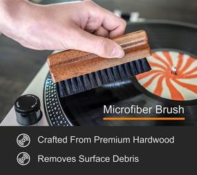 img 2 attached to 🎵 Vinyl Buddy Record Cleaner Kit: Ultimate 5 Piece Cleaning System for Flawless Sound & Enhanced Longevity - Velvet Brush, Microfiber Brush, Stylus Brush, LP Cleaning Solution, and Storage Pouch