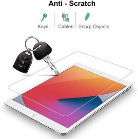 img 1 attached to 📱 Gerutek [2-Pack] Защитный экран для iPad 8-го/7-го поколения - Ультра прозрачный, 9H противоцарапающий, совместим с Apple Pencil, закаленное стекло для iPad 10.2 2020 (iPad 8/iPad 7)