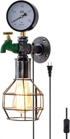 img 4 attached to 🧨 Vintage Rustic Wall Sconce: Lovefindahome Industrial Plug-in Wall Light with Adjustable 5.9Ft Plug-in Cord, E26 Base Edison Wire Retro Style Fixture for Headboard Bedroom Porch - Grenade