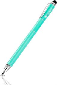 img 4 attached to 🖊️ Turquoise Stylus Pens: Capacitive Stylus Pen with Ballpoint Pen Disc Fiber Mesh Tip – For iPad, Tablet, iPhone, Chromebook