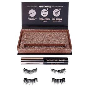 img 2 attached to 💃 Reusable Silk False Eyelashes with Day to Night Magnetic Eyeliner - Natural Look [Glue-free] - By Clevermore Essentials