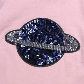 img 1 attached to Mary Cotton T Shirt Sequins Dinosaur Boys' Clothing for Tops, Tees & Shirts