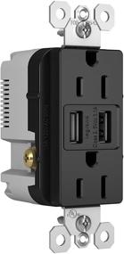 img 3 attached to 🔌 Legrand Pass & Seymour Radiant USB Charger Outlets: Tamper-Resistant 15A Wall Power Outlets for Smartphones & Tablets, Black