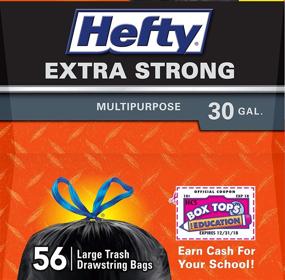 img 2 attached to 🗑️ Hefty Strong Multipurpose XL Trash Bags - 30 Gallon, 56 Count