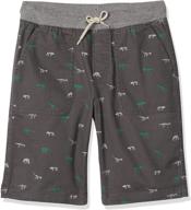 comfort and style: amazon brand - spotted zebra boys' pull-on shorts for easy and trendy outfits logo