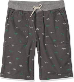 img 4 attached to Comfort and Style: Amazon Brand - Spotted Zebra Boys' Pull-On Shorts for Easy and Trendy Outfits