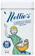 🌿 nellie's all-natural non-toxic vegan powdered laundry detergent - fresh scent - 100 loads (3.3 lb) - pack of 1: effective cleaning for your laundry logo