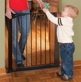 img 3 attached to 🚧 Черный 37-дюймовый детский забор KidCo G1001 Pressure Mount Gateway Child Pet Gate.