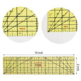 img 3 attached to 📏 Inches System Hot Ironing Measuring Ruler: Accurate Patchwork Control Tool for High Temperature Resistance Sewing - Ideal for Home Ironing Work (2.5 x 10 INCH)