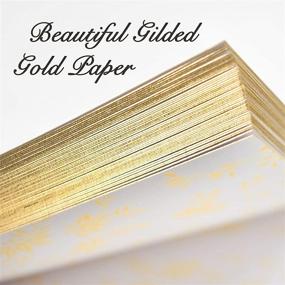 img 1 attached to 📸 J&A Homes Wedding Guest Book - Polaroid Album Photo Guestbook Registry with Gold Foil & Gilded Edges - White Hardbound Book with Bookmark - 9" x 6" Small Gold
