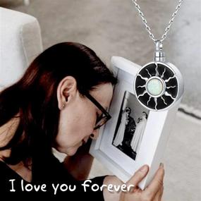 img 2 attached to 🌻 925-Sterling-Silver Sunflower Cross Cremation Necklace: A Heartwarming Ashes Keepsake Urn Pendant for Eternal Sunshine - Ideal Gift in Cremation Jewelry