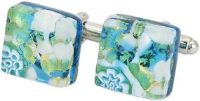 img 4 attached to GlassOfVenice Murano Venetian Classic Cufflinks Men's Accessories for Cuff Links, Shirt Studs & Tie Clips